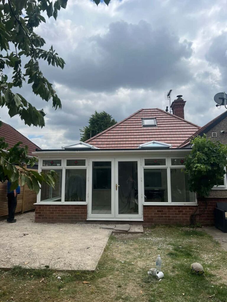 This is a photo of a hipped roof on a bungalow that has just had roof repairs carried out. Works carried out by TRP Roofing Market Weighton